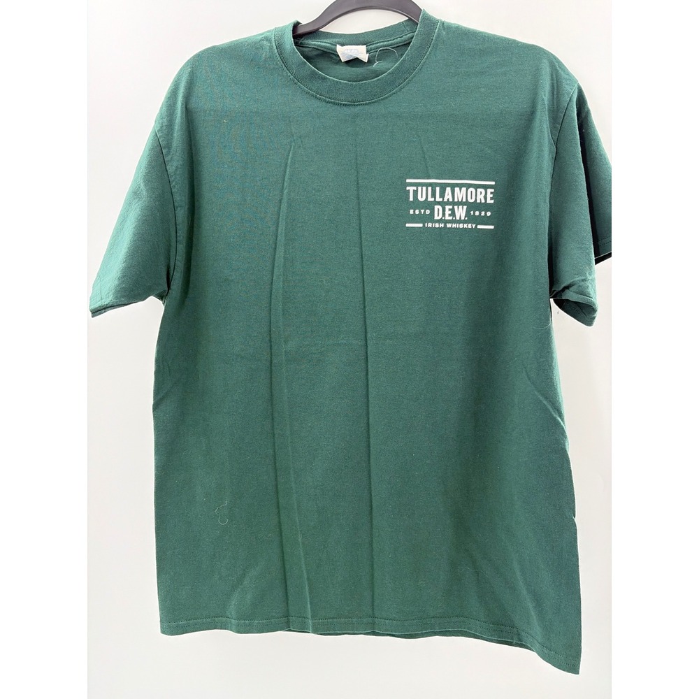 Port & Company Tullamore DEW Irish Whiskey Graphic T-Shirt Green Mens Large